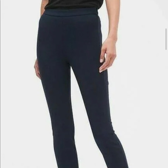 Banana Republic Navy Devon Pants size 10 like new - Picture 1 of 7